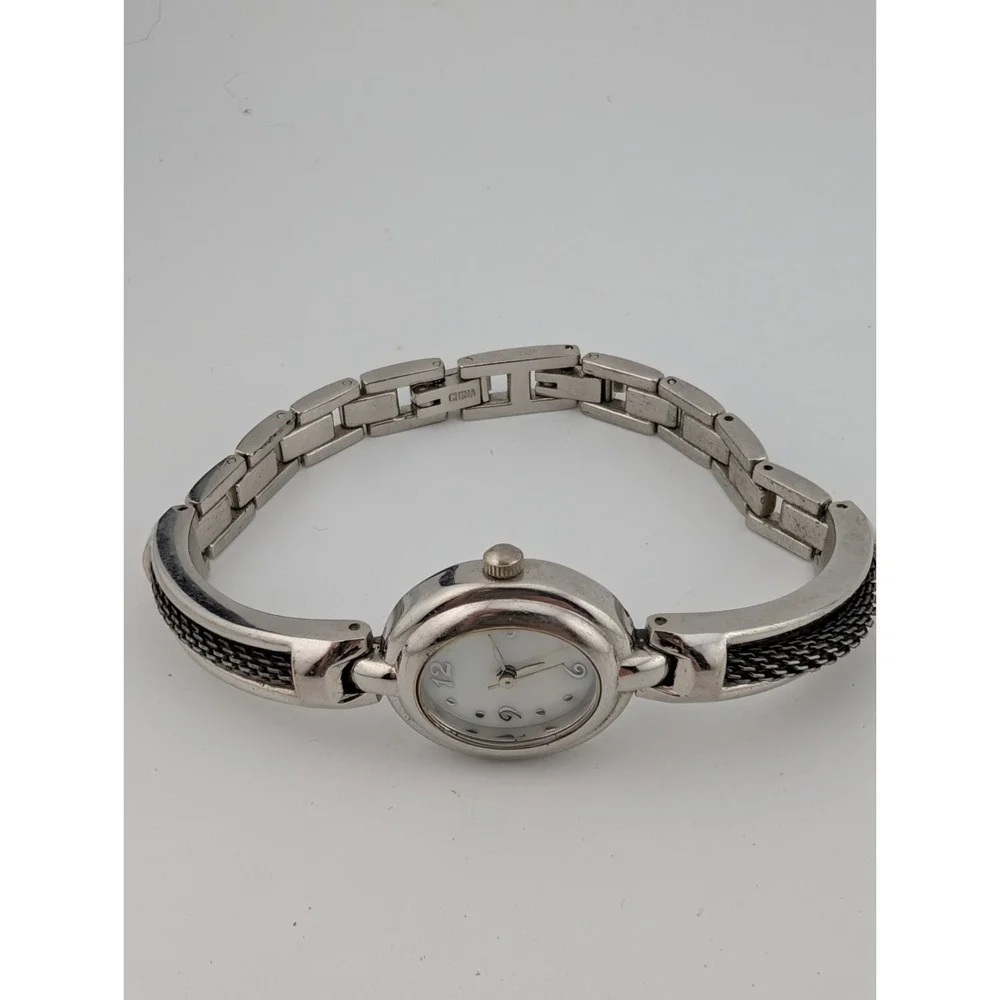 Women's Quartz Watch 20mm Case MOP Dial Silver 7.25